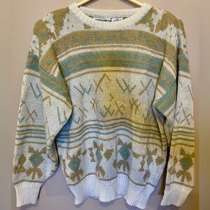 Vintage Aztec grampa sweater